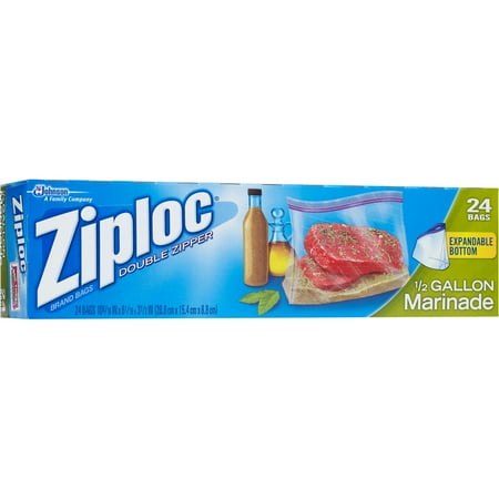 Ziploc All Purpose Marinade Bags 1 2 Gallon 24 Ct Ziploc All Purpose Marinade Bags 1 2 Gallon 24 Ct