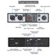 thumbnail image 2 of 2 in 2 Out USB Audio Interface Recording Sound Card 32Bit/384KHZ Studio Record Professional Sound Card 48V Phantom, 2 of 5