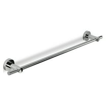 Croydex Epsom Flexi-Fix Screw or Glue Bathroom Towel Bar, Chrome (26.5in)