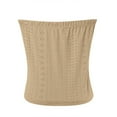 thumbnail image 5 of Xugsiok Hauts Tube Bandeau d'Été pour Femmes Sans Bretelles à Œillets Col Rond Camisole Tunique Décontractée de Vacances Blouse Active pour l'Entraînement, 5 of 5