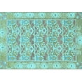 thumbnail image 1 of Ahgly Company Indoor Rectangle Abstract Light Blue Modern Area Rugs, 5' x 8', 1 of 4