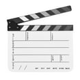 thumbnail image 1 of Acrylic Clapperboard Film Clapboard Movie Director's Slate Cut Action Scene, 1 of 6