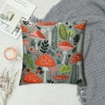 thumbnail image 2 of ONETECH Mushroom Pillow Covers Decorative Couch Pillow Cases Square Throw Pillows Home Decor for Living Room Bedroom Bed Cushion Outdoor, 2 of 5
