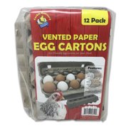 Vented Paper Pulp Egg Cartons (12 Pack)