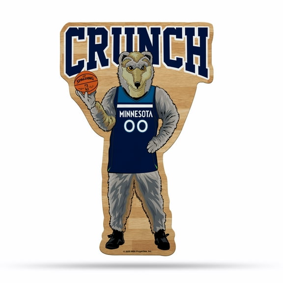 Timberwolves Shape Cut Mascot Pennant With Header Card