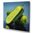 thumbnail image 2 of Designart "Contrasting Jade Cucumber" Vegetables Canvas Art Print, 2 of 7