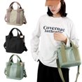 thumbnail image 3 of Crossbody Bag Multi-pockets Adjustable Shoulder Strap High Capacity Zipper Closure Dirt-proof Store Items Square Multifunctional Hand Bag Casual Supply, 3 of 11