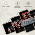 thumbnail image 6 of Elephant Stock Poker Wall Art - Horizontal Multi Panel Canvas - Living Room Wall Decor - Hobbies And Lifestyle Multi Panel - Black And Red Decor - 55" x 24", 6 of 8