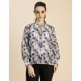 thumbnail image 2 of Moomaya Fashionable V Neck/Tie Up Neck Top - Long Sleeves, Regular Fit, 2 of 9
