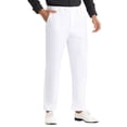 thumbnail image 4 of INSPIRE CHIC Pantalon Chino à devant Plat pour Homme, Coupe Droite Décontractée, Extensible et Confortable 32 Blanc, 4 of 7