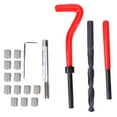thumbnail image 4 of Kit de reparación de roscas de 20 piezas M8x1, juego de machos de roscar de acero inoxidable para manguito de inserción de reparación de rosca hembra, 4 of 10