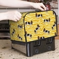 thumbnail image 2 of Toaster Covers 2 Slice, Beagle Dog funny Waterproof Bread Machine Cover Fits for Standard 2 Slice Toasters, Home Decor Toaster Protection with Hanging Rope, 2 of 7