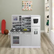 Play Kitchen Kids Kitchen Playset Play Kitchen For Toddlers Kitchen Set For Kids Wooden Play Kitchen Ages 4-8 Realistic Toddler Kitchen Playset Kitchen Toy Kitchen Sets For Girls Ages 3+, White