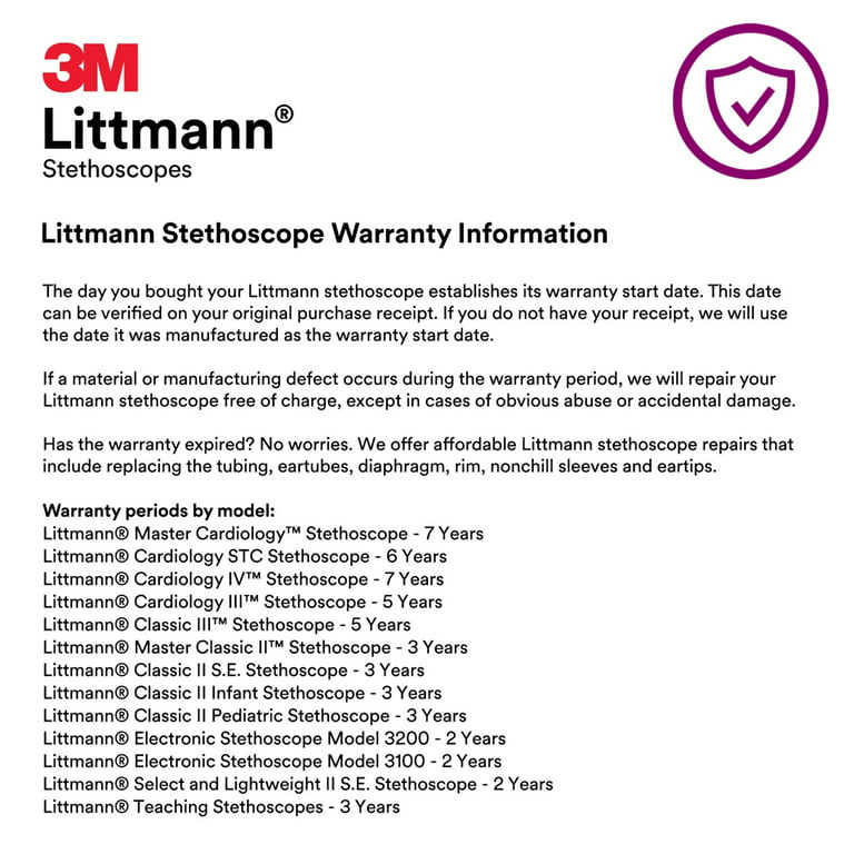3M Littmann Classic III Monitoring Stethoscope, Black Tube, 27 inch, 5620