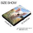 thumbnail image 3 of Leather Notebook with Pen Holder Writing Notepad Includes 100 Pages Lined Journal Cute Pig with Sunflower Field, 3 of 6