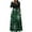 Green, variant on Ecqkame Womens Christmas Dress Cocktail Holiday Party Flare DressWomen's Plus Size Christmas Print Sleeve Round-neck Ankle-Length Dress Red XXL