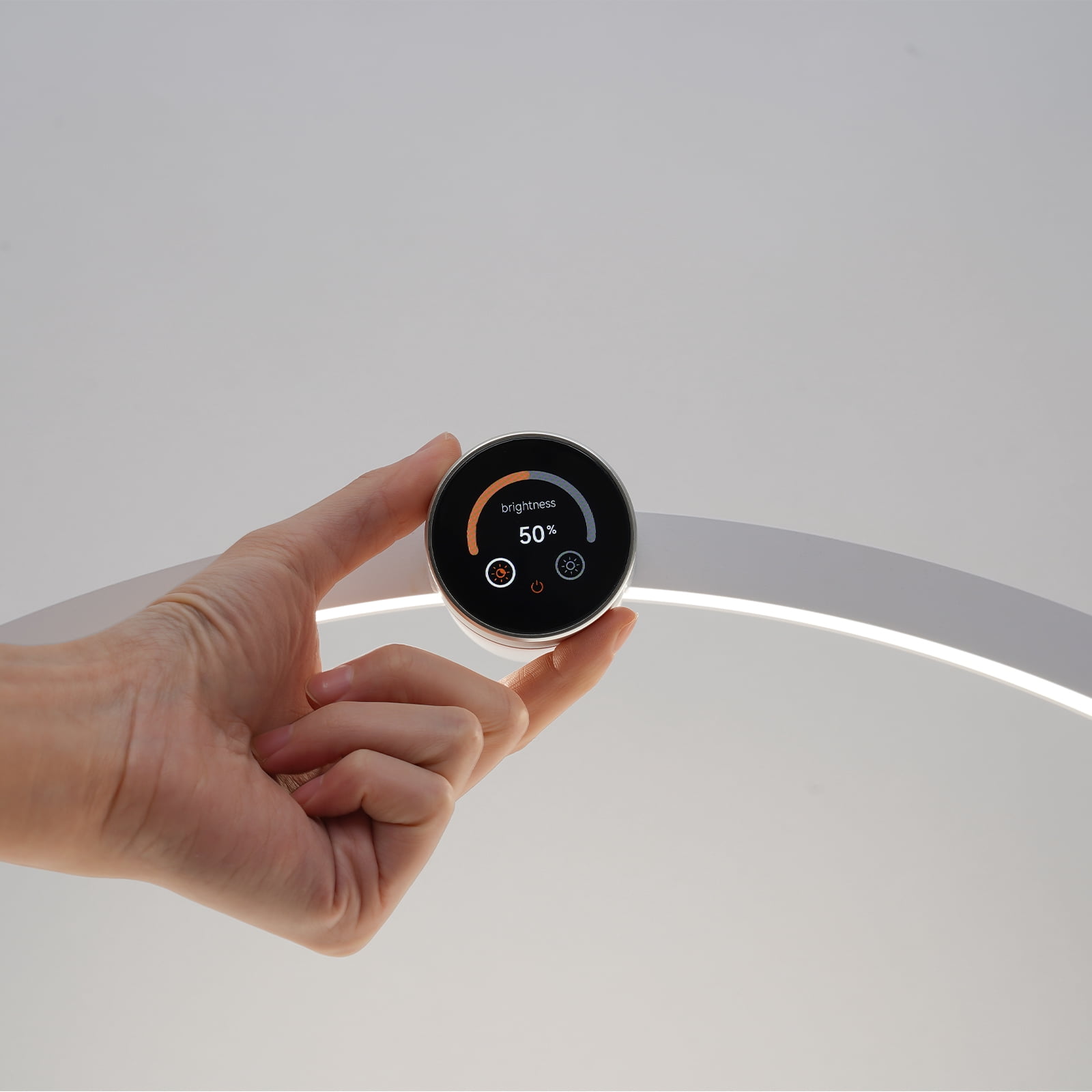 Wildnix Half-Moon Nail Desk Lamp with 45W LED, Adjustable Brightness and Color Temperature, 3000LM, Touch Screen Control for Nail Art Precision