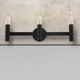 thumbnail image 5 of Livex Lighting Copenhagen 3-Light Metal Bath Vanity Sconce in Black, 5 of 14