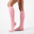 thumbnail image 2 of CUZIBR Cute Socks Compression Socks Solid Knee High Socks Calf Sleeve Running Cycling Fitness Sports Casual Breathable Socks,RD1,M, 2 of 4