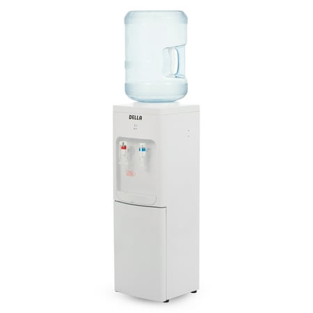 Della Water Dispenser Push In Lever for Home or Office Fresh Clean Easy to Use Cooler and Hot Water,