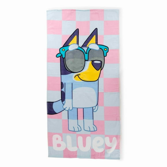 Bluey Serviette de Plage pour Enfants, 100 % Coton