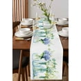 thumbnail image 2 of Table Runner Dresser Scarf 13 x 108 Inch Spring Floral Hydrangea Daisy Leaves Flower Bottle Vintage Table Runners Non-Slip Heat Kitchen Dining Table Decor for Indoor Outdoor Home Party Decoration, 2 of 7