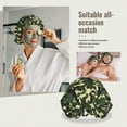 thumbnail image 7 of Camouflage Dark Green Silk Bonnet for Sleeping Women Men, Adjustable Elastic Satin Bonnet Bonnet for Sleeping, Soft Similar Silk Curly Cuteness Hair Bonnet for Sleeping, 7 of 7