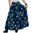 thumbnail image 2 of Bimba Women White Maxi Long Flaired Skirt Wth Lining Casual Cotton Summer Skirts, 2 of 6