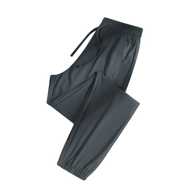 Pantalones deportivos casuales largos con cintura elástica y estampado floral para mujer