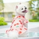 thumbnail image 1 of Vestido floral de seda helada para mascotas: mono de verano transpirable para gatos y perros,diseño floral fresco para mayor comodidad y estilo, 1 of 6
