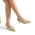 thumbnail image 7 of DREAM PAIRS Low Kitten Heels for Women Slingback Adjustable Strap Pointed Toe Wedding Dress Closed Toe Pumps Comfort Prom Shoes, 7 of 7