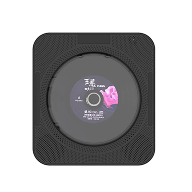 Portable CD Player Wall Mountable CD Music Player Remote Control FM Radio HiFi Speaker With USB 3.5mm LED Screen ,Simple Setup