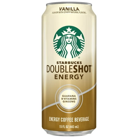 Starbucks Double Shot Energy Vanilla 15 Fl Oz Can, 12