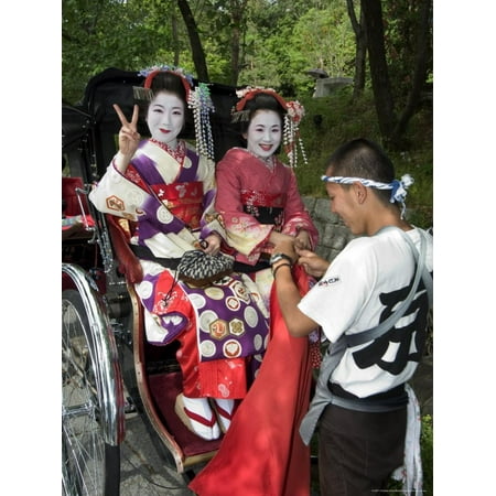 Geisha Maiko (Trainee Geisha) in Costume, Kyoto City, Honshu Island, Japan Print Wall Art By Christian