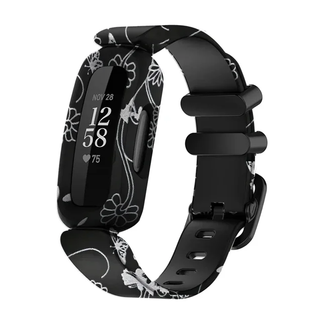 Silicone Replacement Smart Watch Band for Fitbit Ace 3/Inspire 2, Kids' Gel Strap, Model FBB0269, New