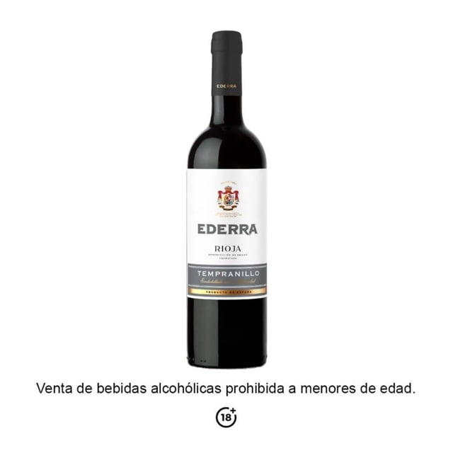 Vino Tinto Raventós Codorniu Ederra Tempranillo 750 ML