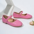 thumbnail image 4 of Wdgfv Girls Dress Shoes Mary Jane Ballerinas Flat Wedding Party School Baby Evening Shoes for Weddings Birthday Hot Pink 6-12Months, 4 of 7