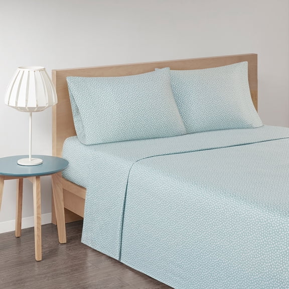 Luxurious Cotton Flannel Sheet Set | Soft & Cozy Bedding | OEKO-TEX Certified | Includes Flat Sheet, Fitted Sheet, and Pillowcases | Machine Washable | Variety of Prints | Winter Bedding Essential
