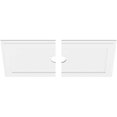 thumbnail image 4 of Ekena Millwork CMP34X17RE2-03000 3 in. ID x 11.75 in. Rectangle Architectural Grade PVC Contemporary Ceiling Medallion - 2 Piece, 4 of 4
