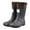Dark Gray, variant on Rain Boots For Men Women Comfortable Mid High Calf Rubber Outdoor Hiking Camping Adventure Footwear Rain Shoes Brown,29/200mm