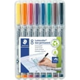 thumbnail image 1 of WWS-STAEDTLER Lumograph Marqueurs Effaçables à l'Eau Non Permanents, Pointe Fine Rechargeables, 8 Pack, 1 of 4