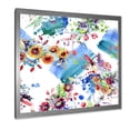 thumbnail image 2 of Designart 'Wildflowers and Vibrant Wild Spring Leaves IX' Modern Framed Art Print, 2 of 4