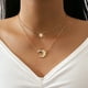 thumbnail image 1 of Collar de hoja hueca simple S personalizado, colgante de diamantes de imitación con cuentas redondas multicapa Wmkox8yi  sjalhkljlk5621, 1 of 4