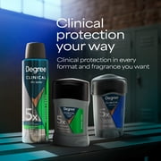 Degree Men Clinical Strength Antiperspirant Deodorant 96-Hour Sweat and Odor Protection Clean Soft Solid 5x Types of Sweat, 1.6 oz