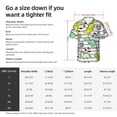 thumbnail image 6 of Lsque Funny Dinosaurs on Stripes pattern Hawaiian Shirt for Men, Unisex Summer Beach Casual Short Sleeve Button Down Shirts-Medium, 6 of 9