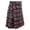 Red, variant on Men Classic Scottish Tartan Plaid Pleated Skirt Contrast Color Pocket Traditional Casual Festival Kilt 3 Colors Sizes M-XXXL
