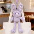 thumbnail image 1 of Llavero de peluche de peluche – Peluche de conejo de Pascua adorable, clip de viaje divertido, figura de peluche decorativa suave, regalo de cumpleaños navideño genial, 1 of 5