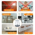 thumbnail image 6 of 32 pcs Round Chair Leg Floor Protectors,Silicone Chair Leg Covers Caps Sliders for Hardwood tile Floors, Felt Furniture Pads (Extra Small fit: 0.5" - 0.89"), 6 of 6