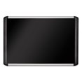 thumbnail image 2 of Bi-silque Visual Communication Products Black Fabric Bulletin Board, 48 X 72, Silver/black, 2 of 3