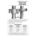 thumbnail image 4 of 1-5/8" x 1-7/8" Chain Link Fence Gate Fork Latch - Fence Gate Latch - Galvanized Fence Gate Latch with Hole for Padlock, 4 of 4